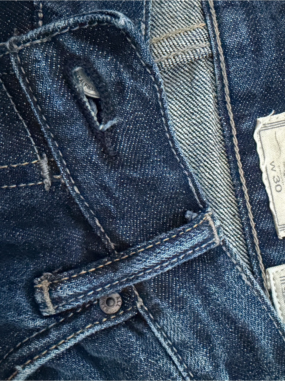 Men's Dark Blue Denim Jeans